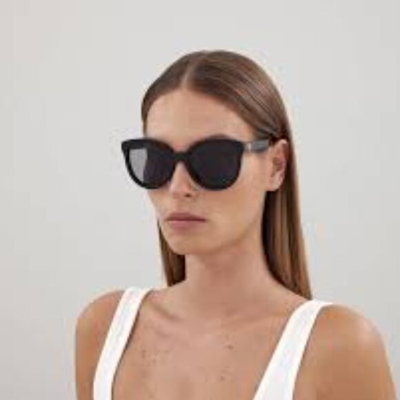 Gucci GG1315S 002 Cat Eye Sunglasses - Black/Grey Polarized - Picture 2 of 11
